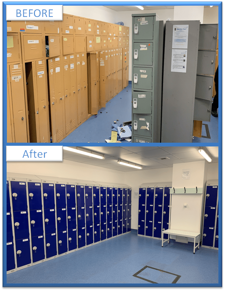 Emergency Department Lockers at Southampton Hospitals Charity