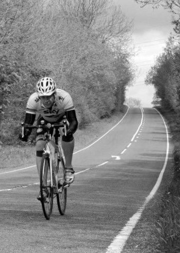 Jamie cycling for his cousin